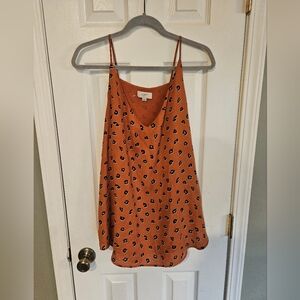 Animal print sleeveless blouse
